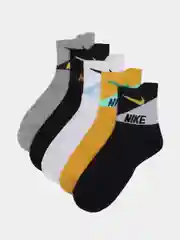 Носки мужские, с вышитым принтом Nike (Найк), хлопок, 5 пар