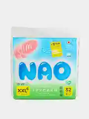 Подгузники-трусики NAO, тонкие, 6 размер, 15+ кг, бокс: 2 упаковки по 32 штуки