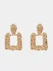 Серьги квадратные крупные, сережки Isidora mini