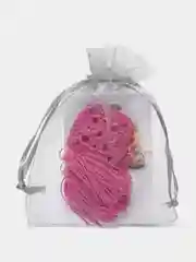 Розовый серьги ручной работы, вязаные