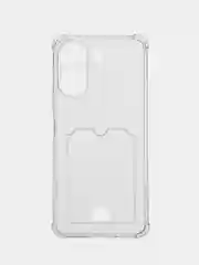 Прозрачный чехол на Xiaomi Redmi 13C / Poco C65 (Сяоми Редми), с карманом для карт, прозрачный