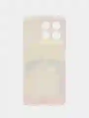 Желтый силиконовый чехол на Honor X8B / Хонор X8B прозрачный, с рисунком, защита камеры