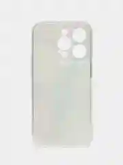Ледяной чехол на Apple iPhone 15 Pro / Айфон 15 Про прозрачный, с рисунком, защита камеры