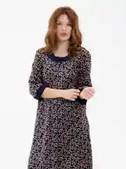 Индиго халат женский, на замочке, размеры с 48 по 58, LILIANS