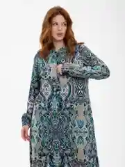 Бирюзовый платье длинное, мусульманское,большой размерный ряд с 50 по 60, LILIANS