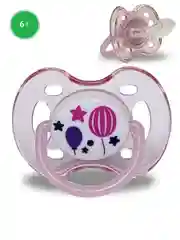 Розовый пустышка Baby Land ночная ортодонтическая силиконовая 6-18мес