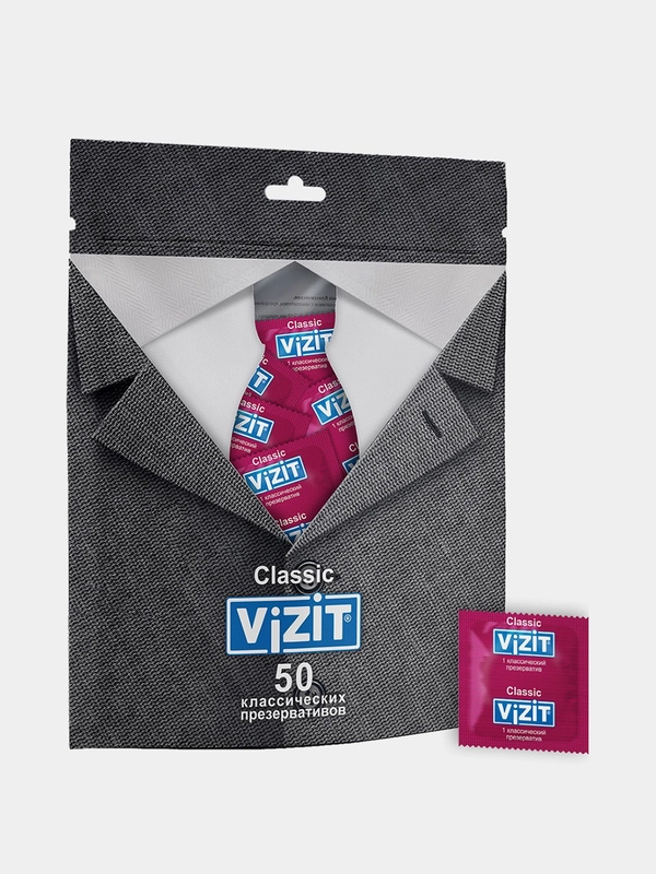 Презервативы VIZIT Classic Классические, 50 штук