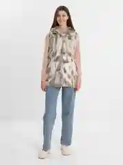 Белый жилет женский, меховой