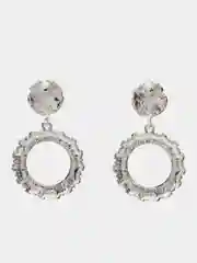 Серебряный серьги подвески кольца Margarites