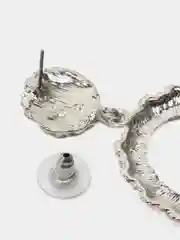 Серебряный серьги подвески кольца Margarites