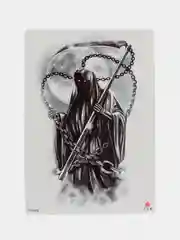 Лимонный временная переводная татуировка "Воины, птицы, черепа и др.",  21х15 см