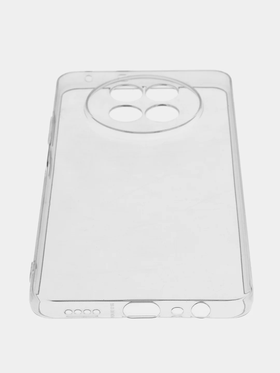 Прозрачный силиконовый чехол на Realme 12 5G / Реалми 12 5G прозрачный, с рисунком, защита камеры