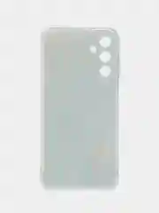 Светло-синий силиконовый чехол на Samsung Galaxy A15 / Самсунг А15 прозрачный, с принтом, защита камеры