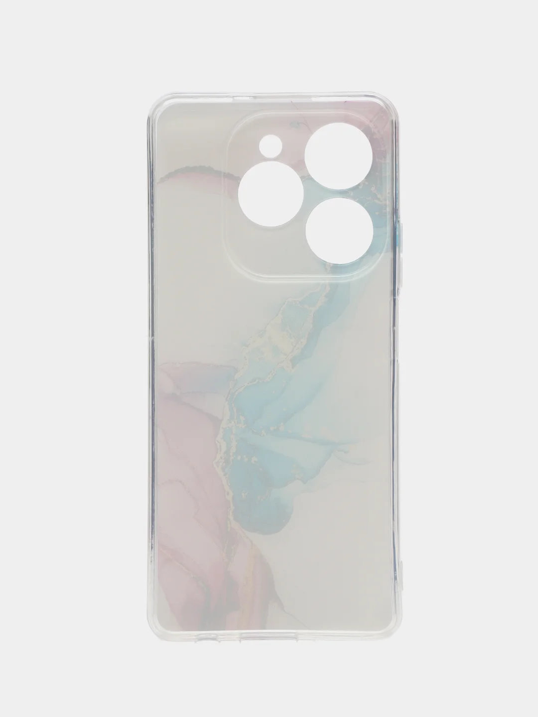 Ледяной чехол на Tecno Spark 20 Pro/20S Pro / Текно Спарк 20 Про/20S Про прозрачный, с рисунком