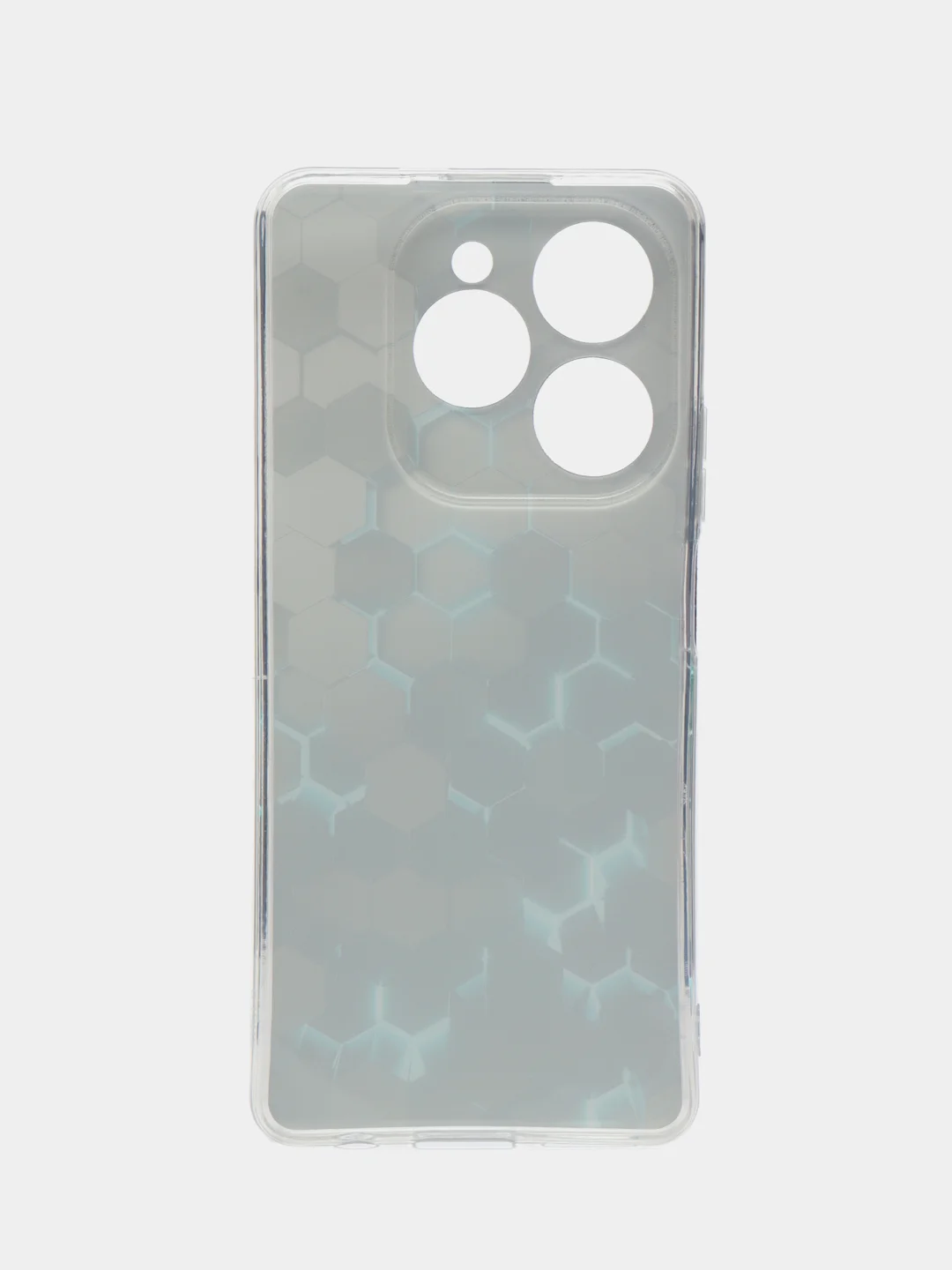 Бирюзовый чехол на Tecno Spark 20 Pro/20S Pro / Текно Спарк 20 Про/20S Про прозрачный, с рисунком