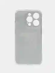Тёмно-коричневый чехол на Apple iPhone 15 Pro / Айфон 15 Про прозрачный, с рисунком, защита камеры