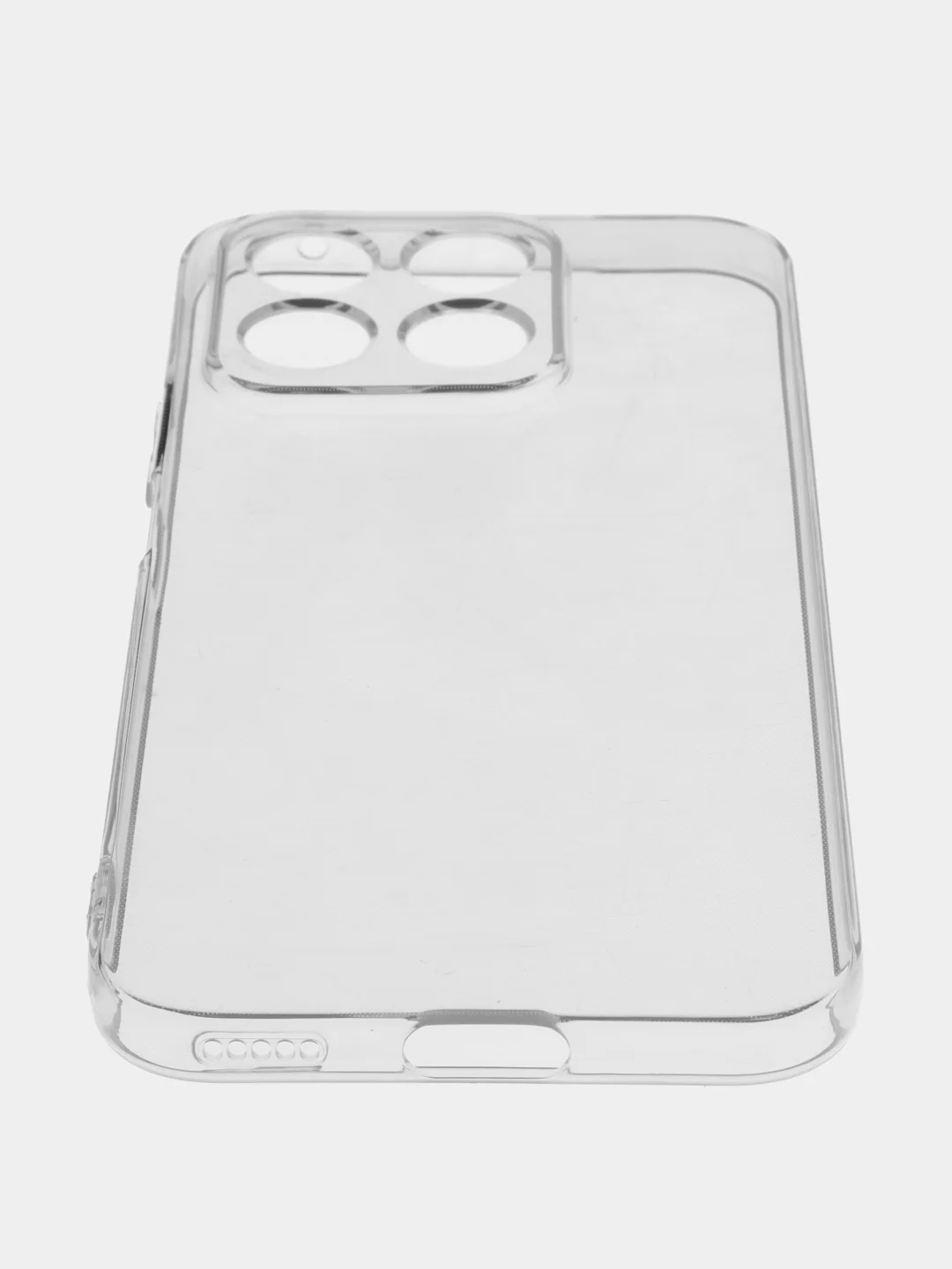 Прозрачный силиконовый чехол на Honor X8B / Хонор X8B прозрачный, с рисунком, защита камеры