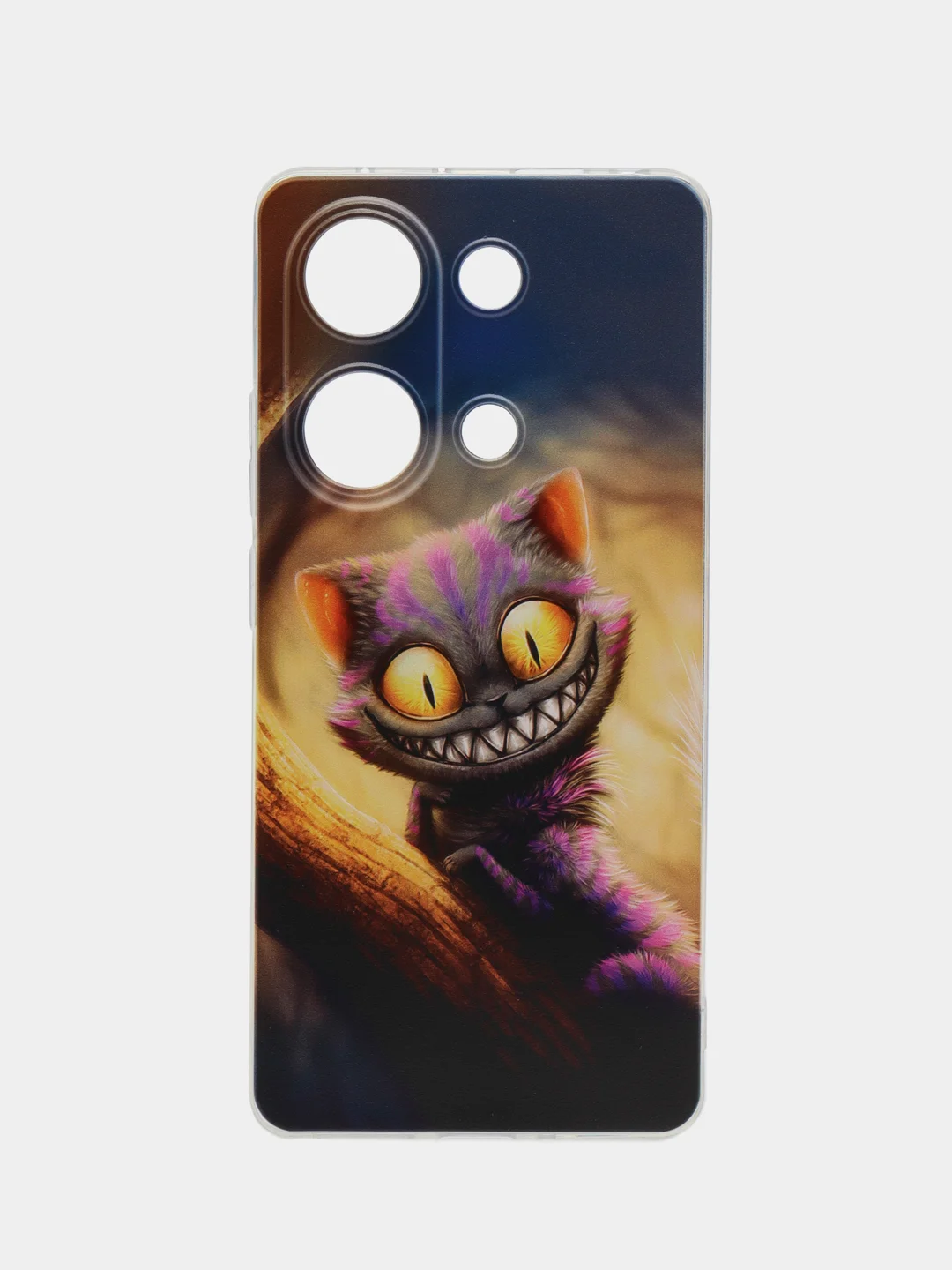 Индиго чехол на Xiaomi Redmi Note 13 Pro 4G/Poco M6 Pro 4G, прозрачный, с рисунком, защита камеры
