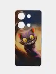 Индиго чехол на Xiaomi Redmi Note 13 Pro 4G/Poco M6 Pro 4G, прозрачный, с рисунком, защита камеры