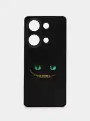 Черный чехол на Xiaomi Redmi Note 13 Pro 4G/Poco M6 Pro 4G, прозрачный, с рисунком, защита камеры