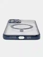 Серый металлик чехол 4 цвета MagSafe (Магсейф) для iPhone 11, 12, 13, 14, 15, Pro, Plus, Max, силиконовый