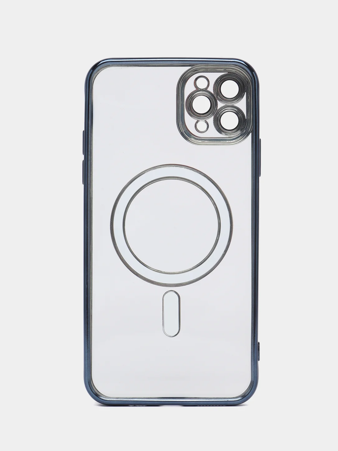 Серый металлик чехол 4 цвета MagSafe (Магсейф) для iPhone 11, 12, 13, 14, 15, Pro, Plus, Max, силиконовый