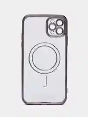 Тёмно-бордовый чехол 4 цвета MagSafe (Магсейф) для iPhone 11, 12, 13, 14, 15, Pro, Plus, Max, силиконовый