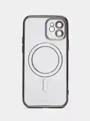 Тёмно-бордовый чехол 4 цвета MagSafe (Магсейф) для iPhone 11, 12, 13, 14, 15, Pro, Plus, Max, силиконовый