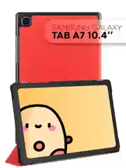 Черный чехол-книжка для планшета Samsung Galaxy Tab A7 10.4 КАРТОФАН экокожа с функцией подставки