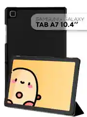 Черный чехол-книжка для планшета Samsung Galaxy Tab A7 10.4 КАРТОФАН экокожа с функцией подставки