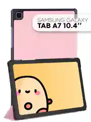 Черный чехол-книжка для планшета Samsung Galaxy Tab A7 10.4 КАРТОФАН экокожа с функцией подставки