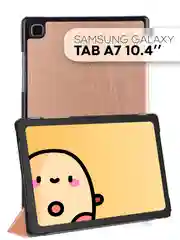 Черный чехол-книжка для планшета Samsung Galaxy Tab A7 10.4 КАРТОФАН экокожа с функцией подставки