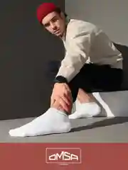 Белый носки мужские OMSA ACTIVE 105 короткие летние из хлопка набор 10 пар