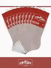 Серый носки мужские OMSA ACTIVE 105 короткие летние из хлопка набор 10 пар