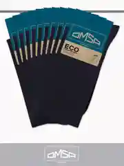 Тёмно-серый носки мужские OMSA ECO 401 высокие длинные из хлопка, упаковка "Крафт" набор 10 пар