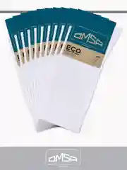 Белый носки мужские OMSA ECO 401 высокие длинные из хлопка, упаковка "Крафт" набор 10 пар