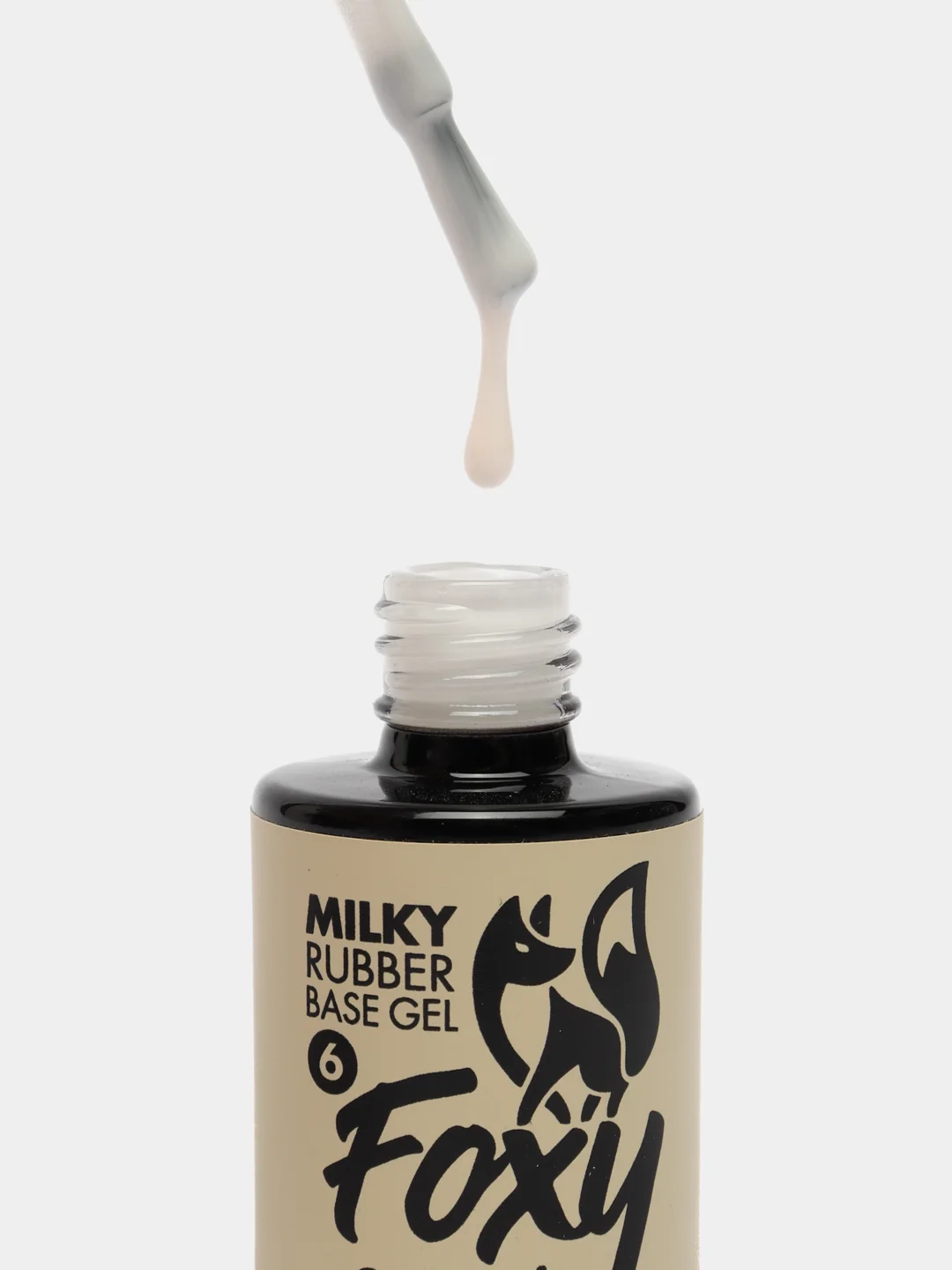 Светло-бежевый камуфлирующая молочная база для маникюра FOXY EXPERT MILKY, 10 мл