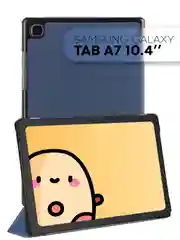 Темно-синий чехол-книжка для планшета Samsung Galaxy Tab A7 10.4 КАРТОФАН экокожа с функцией подставки
