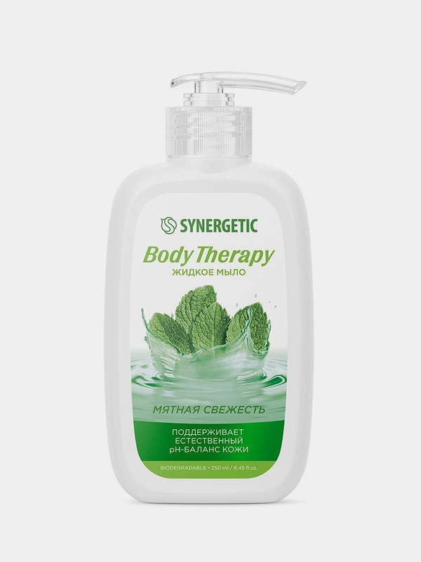 Жидкое мыло SYNERGETIC BODY THERAPY "Мятная свежесть", 250 мл