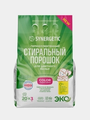 Стиральный порошок SYNERGETIC COLOR для цветного белья, 3 кг