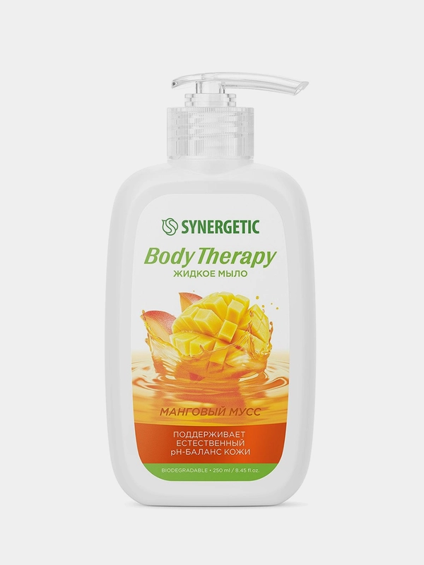 Жидкое мыло SYNERGETIC BODY THERAPY "Манговый мусс", 250 мл
