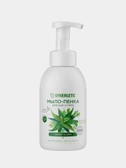 Мыло-пенка для рук и тела SYNERGETIC Свежесть алоэ, 500 мл