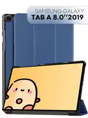 Конфетный чехол-книжка для планшета Samsung Galaxy Tab A 8.0 2019 SM-T295, SM-T290 КАРТОФАН экокожа