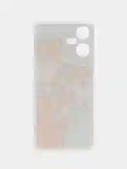 Светло-оранжевый силиконовый чехол на Tecno Pova Neo 3 / Текно Пова Нео 3 прозрачный, с рисунком
