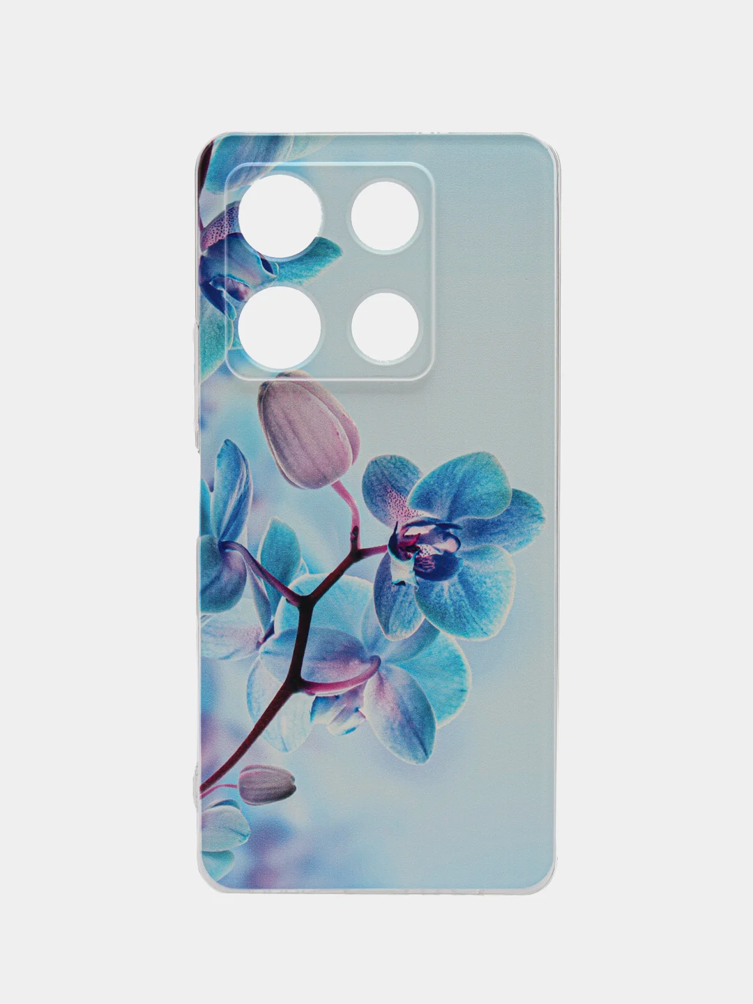 Лазурный силиконовый чехол на Infinix Note 30 Pro / Инфиникс Нот 30 Про прозрачный, с рисунком