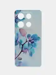 Лазурный силиконовый чехол на Infinix Note 30 Pro / Инфиникс Нот 30 Про прозрачный, с рисунком