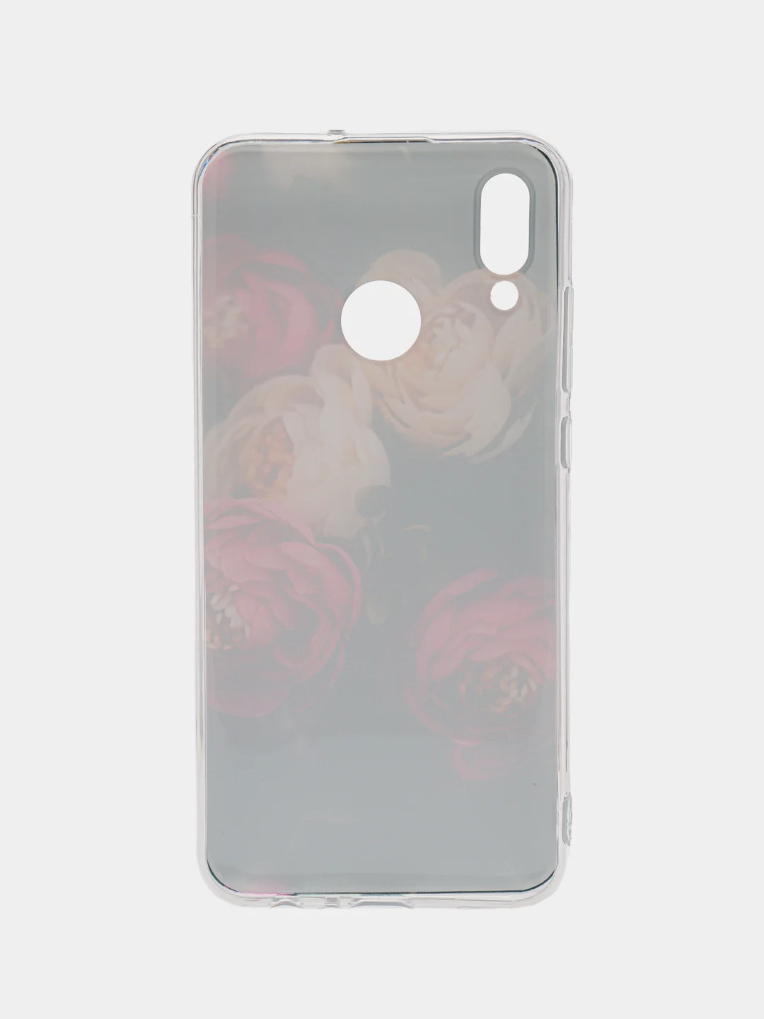 Кораллово-розовый чехол на Honor 10 Lite/Huawei P Smart 2019 / Хонор 10 Lite/Хуавей P Smart 2019 с рисунком