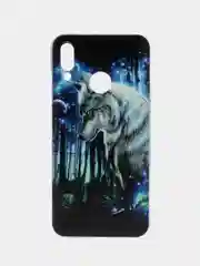Синий чехол на Honor 10 Lite/Huawei P Smart 2019 / Хонор 10 Lite/Хуавей P Smart 2019 с рисунком