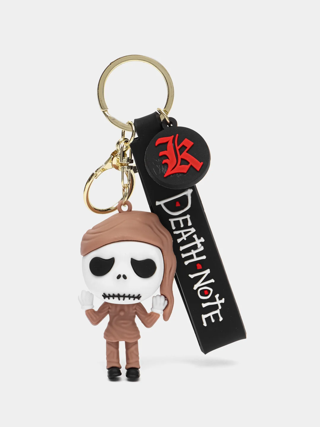 Светло-коричневый брелок силиконовый, мультперсонажи "Death Note", 6 видов