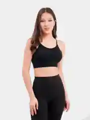 Черный топ женский базовый